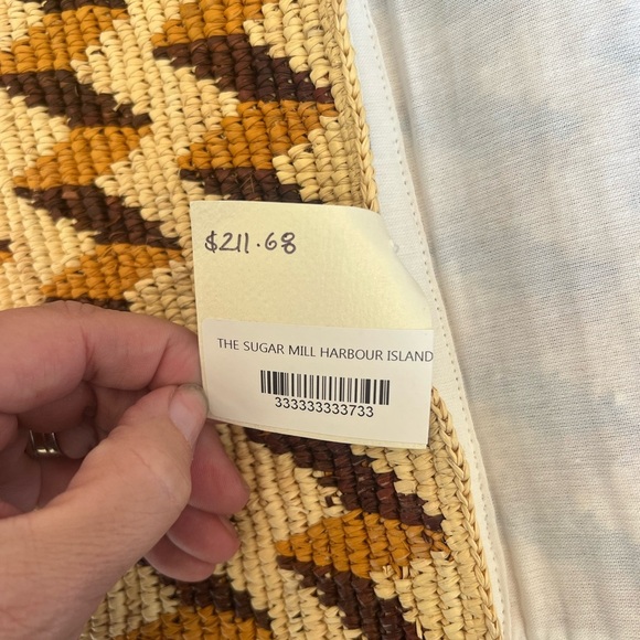 G. Viteri Handcrafted Woven Clutch - Brown and Cream - Picture 5 of 8